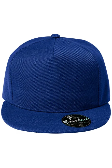 5-panelová kšiltovka s plochým kšiltem - kráľovská modrá, nastavitelná