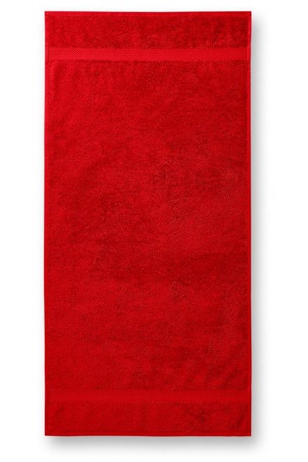 Bavlněný ručník hrubší, červená, ručníky