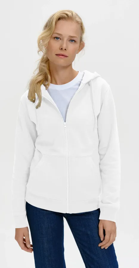 Dámská mikina s kapucí, bílá Dámská mikina s kapucí, bílá