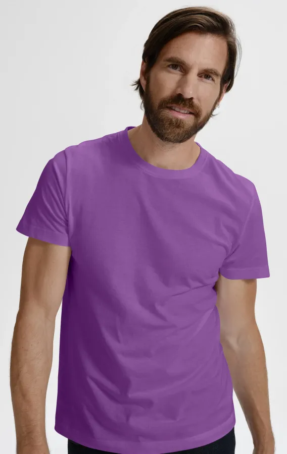 Pánské triko jednoduché, fialová Pánské triko jednoduché, fialová