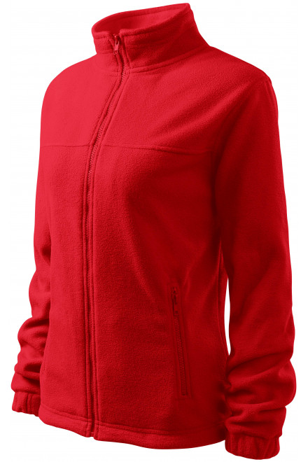 Dámská bunda fleecová, červená, dámské bundy
