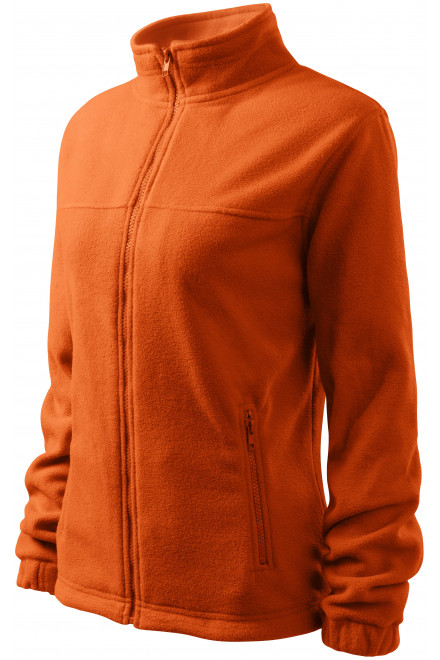 Dámská bunda fleecová, oranžová, dámské bundy