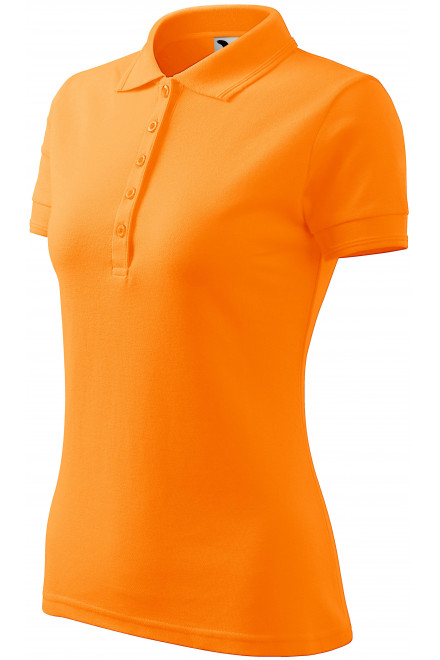 Dámská elegantní polokošile, mandarinková oranžová, trička na potisk