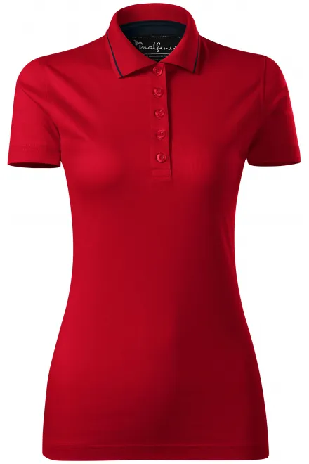 Dámská elegantní polokošile mercerovaná - formula red, XS