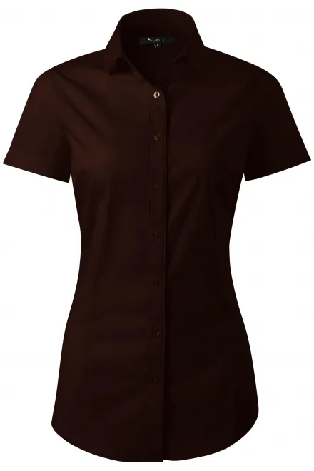 Dámská halenka Slim fit - kávová, M