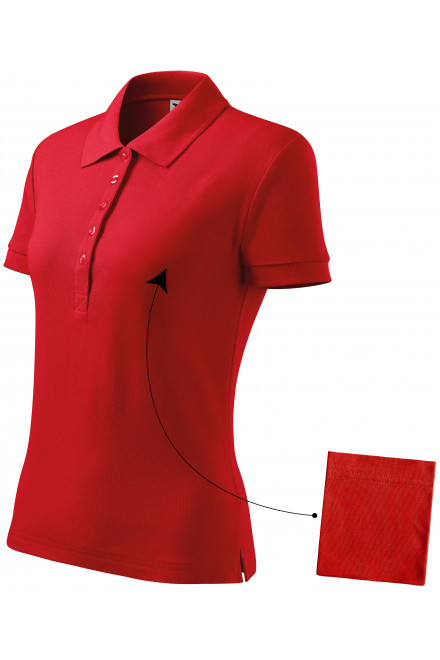 Dámská polokošile jednoduchá, červená, trička