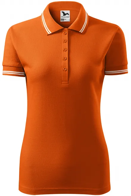 Dámská polokošile kontrastní - oranžová, S