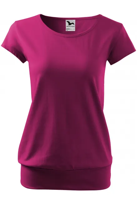Dámské trendové tričko - fuchsia red, XL