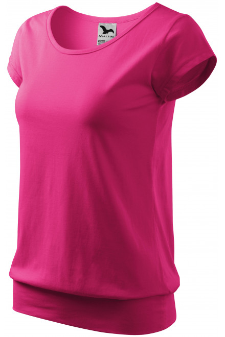 Dámské trendové tričko, purpurová, růžová trička