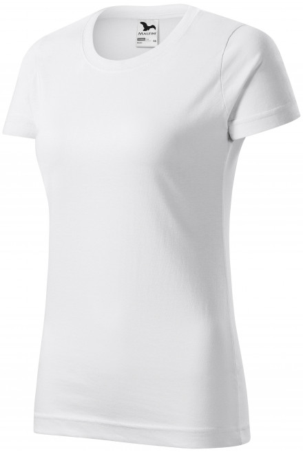 Dámské triko jednoduché, bílá, jednobarevná trička