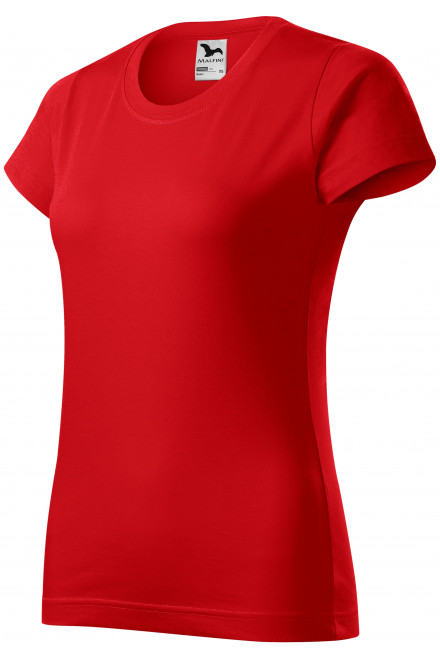 Dámské triko jednoduché, červená, červená trička