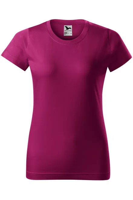 Dámské triko jednoduché - fuchsia red, XL