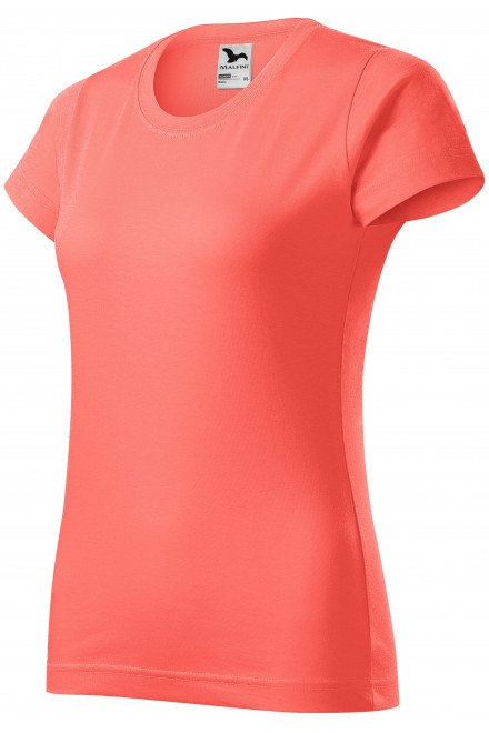 Dámské triko jednoduché, korálová, oranžová trička