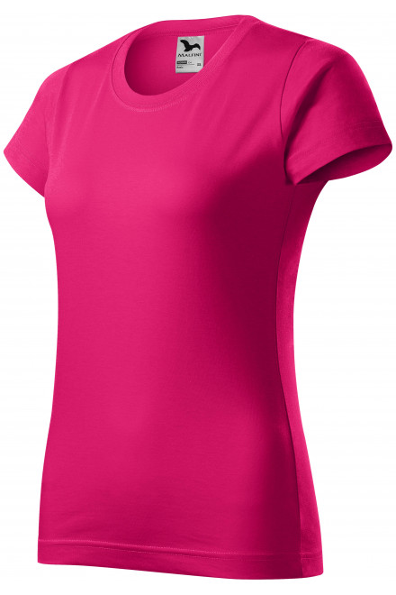 Dámské triko jednoduché, malinová, růžová trička