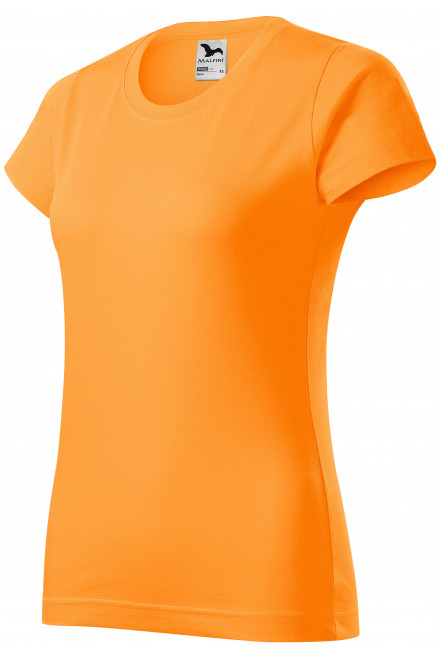 Dámské triko jednoduché, mandarinková oranžová, dámská trička