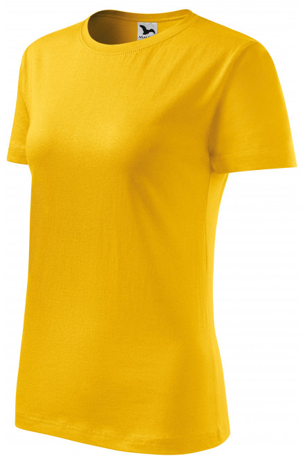 Dámské triko klasické, žlutá, trička s krátkými rukávy