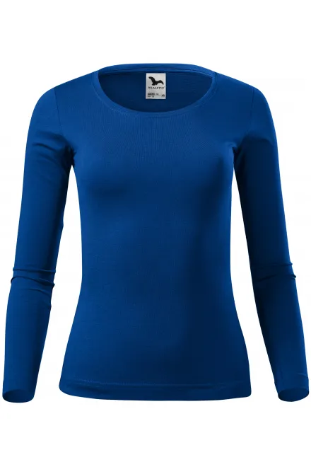 Dámské triko s dlouhými rukávy - kráľovská modrá, XS