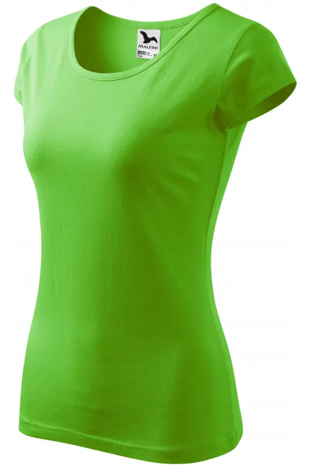 Dámské triko s velmi krátkým rukávem, jablkově zelená