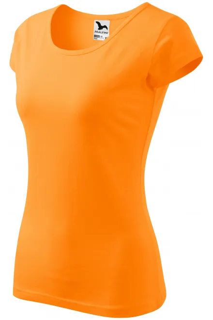 Dámské triko s velmi krátkým rukávem, mandarinková oranžová