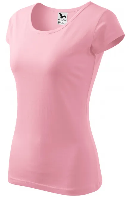 Dámské triko s velmi krátkým rukávem, růžová