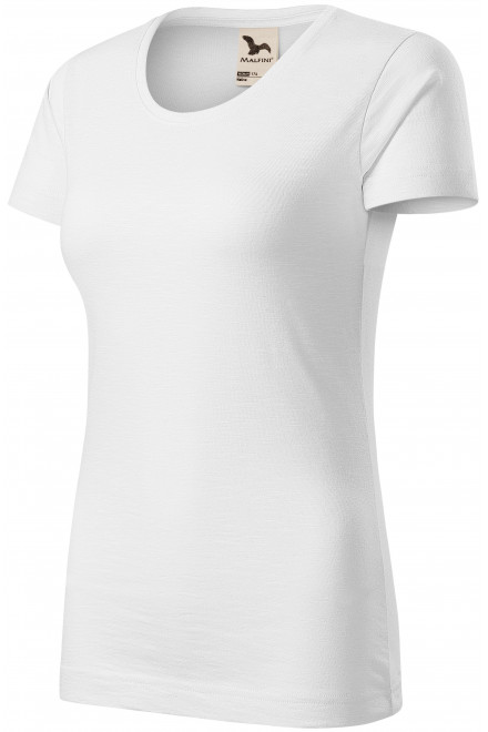 Dámské triko, strukturovaná organická bavlna, bílá, trička