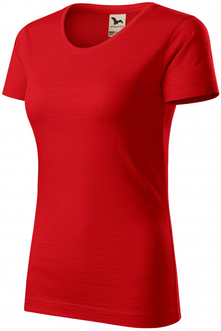 Dámské triko, strukturovaná organická bavlna, červená, trička