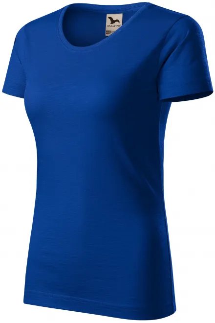 Dámské triko, strukturovaná organická bavlna, kráľovská modrá