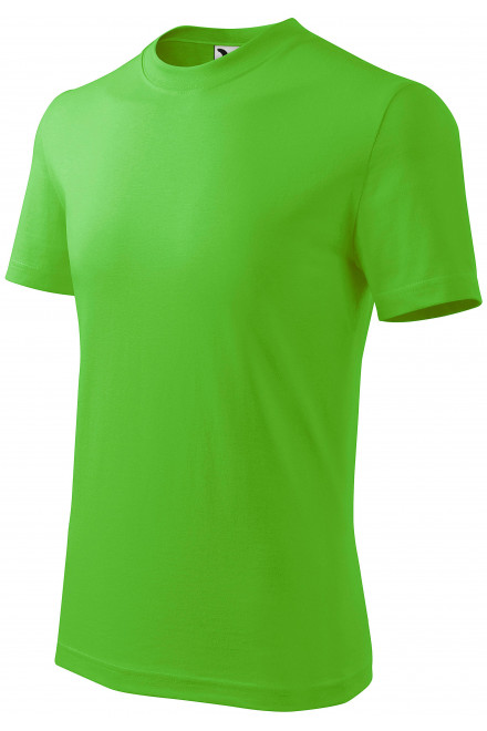 Dětské tričko jednoduché, jablkově zelená, dětská trička