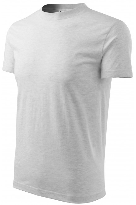 Dětské tričko jednoduché, světlešedý melír, trička