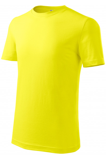 Dětské tričko klasické na leto, citrónová, žlutá trička