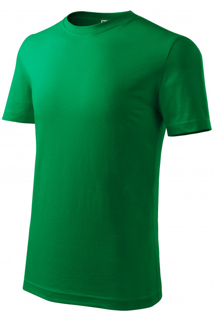 Dětské tričko klasické na leto, trávově zelená, dětská trička