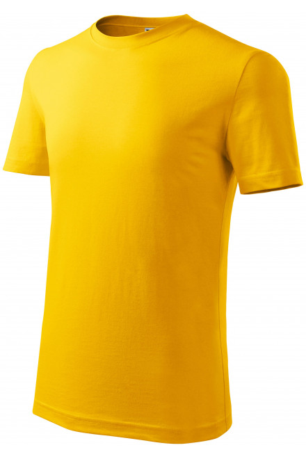 Dětské tričko klasické na leto, žlutá, jednobarevná trička