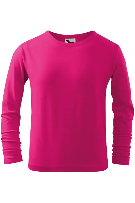 Dětské tričko s dlouhým rukávem - malinová, 122 cm / 6 let