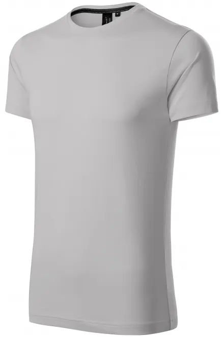 Exkluzivní pánské tričko, stříbrná šedá