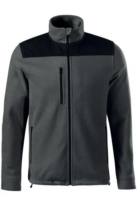 Hřejivá unisex fleecová bunda - ocelovo sivá, S