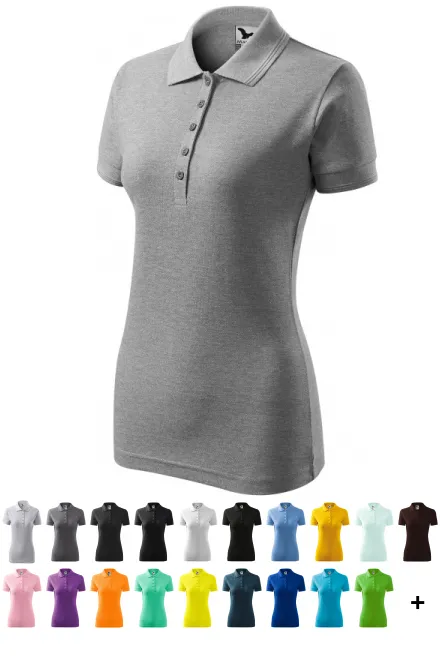 Dámská elegantní polokošile, tmavěšedý melír