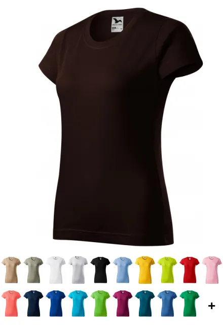 Dámské triko jednoduché, kávová