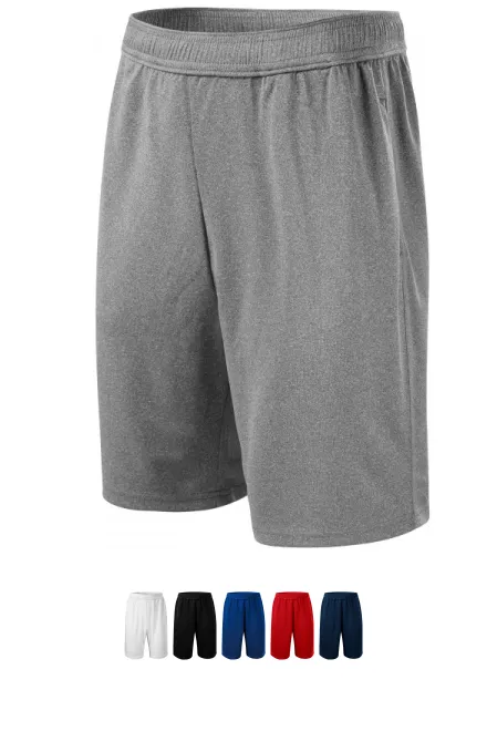 Pánské šortky, tmavěšedý melír