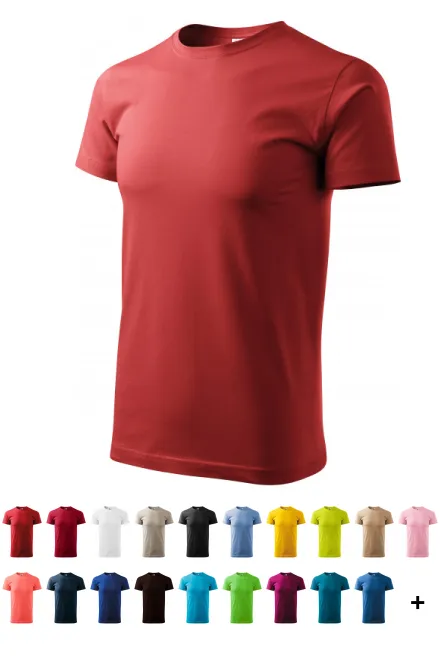 Pánské triko jednoduché, bordó