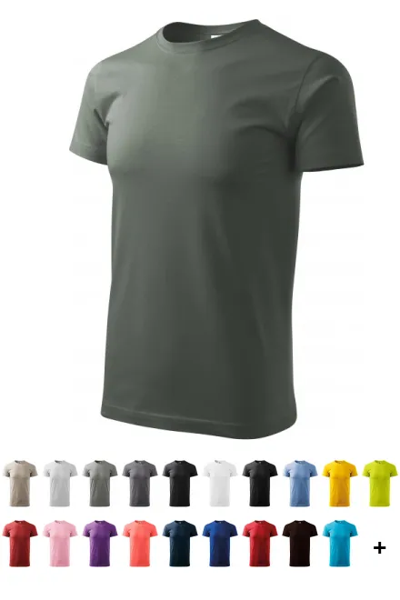 Pánské triko jednoduché, tmavá bridlice