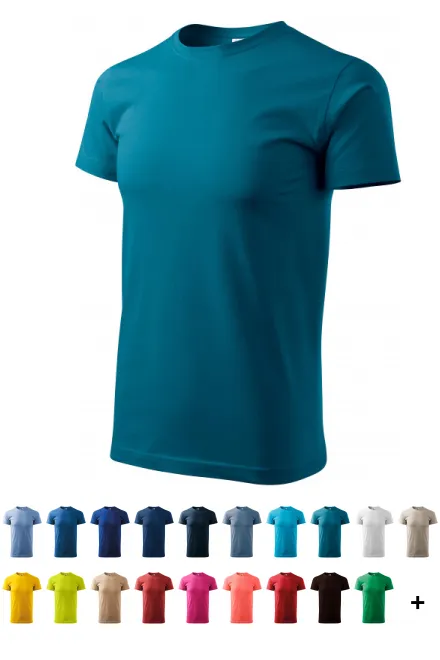 Tričko vyšší gramáže unisex, petrol blue