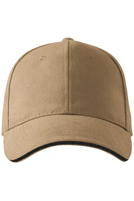 Kontrastní kšiltovka - písková, nastavitelná