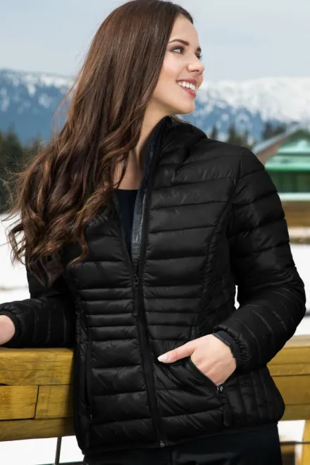 Dámská prošívaná bunda, černá