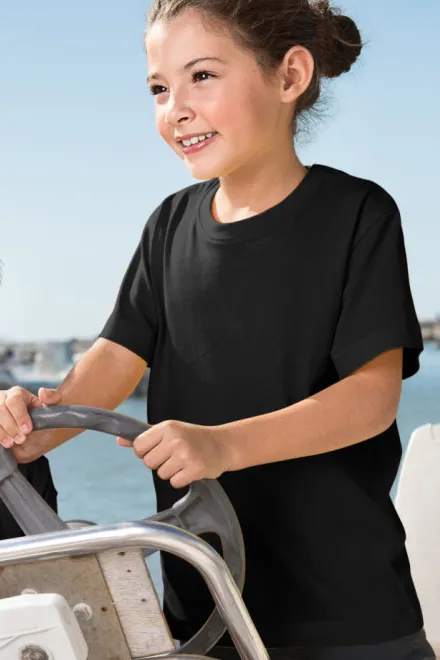 Dětské tričko klasické na leto, černá