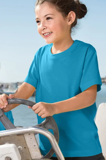 Dětské tričko klasické na leto, tyrkysová