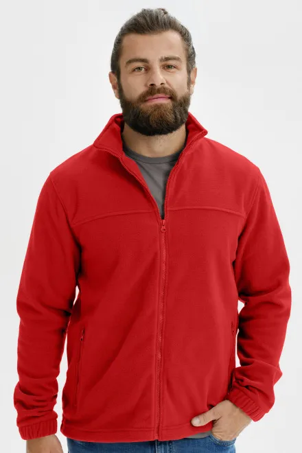 Pánska fleecová bunda, červená