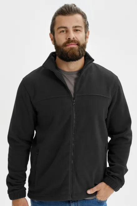 Pánska fleecová bunda, ebony gray