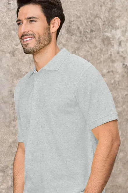 Pánská volná polokošile, světlešedý melír