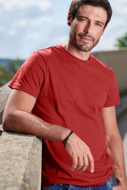 Pánské triko jednoduché, bordó