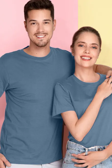 Tričko lehké s krátkým rukávem, denim